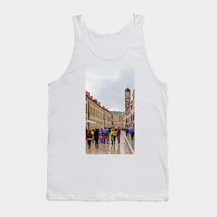 Rainy Day on the Stradun, Dubrovnik Tank Top